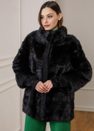 Норковая шуба италия норка saga furs новая коллекция акция последний размер9 фото