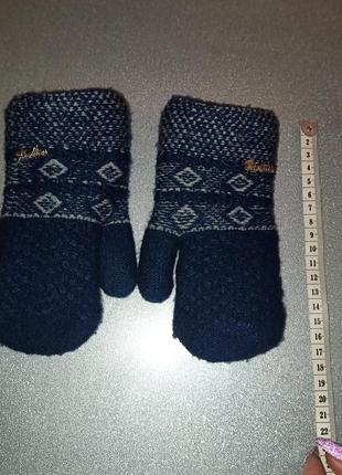 Теплі зимові рукавиці з хутром