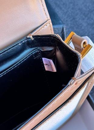 Сумочка solferino medium canvas crossbody bag in beige