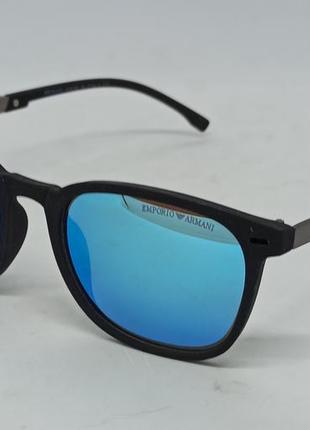 Уцінка окуляри в стилі emporio armani pack чоловічі сонцезахисні блакитні дзеркальні поляризовані