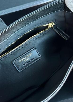 Сумка yves saint laurent hobo black7 фото