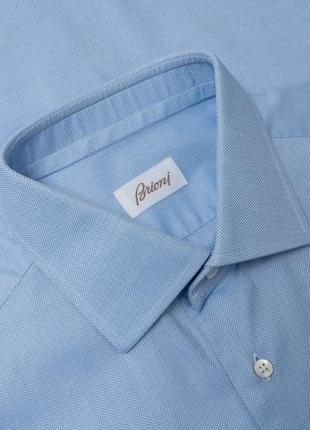 Brioni blue shirt&nbsp;&nbsp;мужская рубашка1 фото