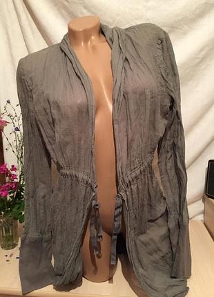 Итальянская невесомая накидка кардиган жакет блуза пиджак