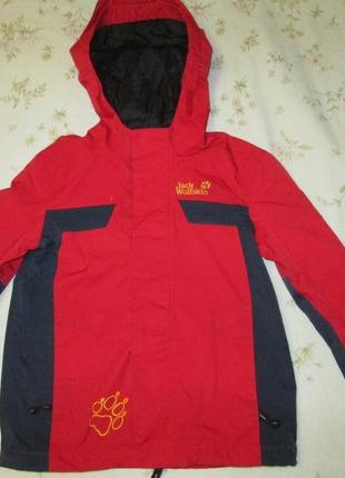 Куртка вітровка дощовик jack wolfskin (оригінал) р. 128