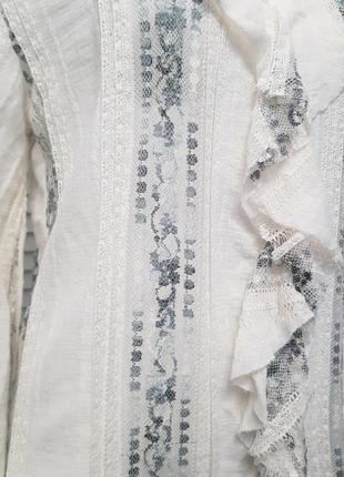 Нежная ажурная блуза от премиум бренда zara4 фото