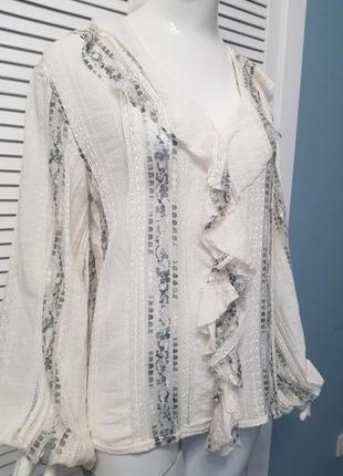 Нежная ажурная блуза от премиум бренда zara3 фото