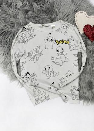 Кофта, реглан, лонгслів h&m pokémon 4-6 років