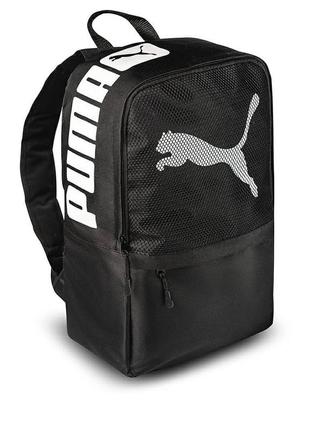 🎒черный городской рюкзак puma сетка