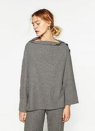 Zara новая блуза с шерстью, свободный крой2 фото