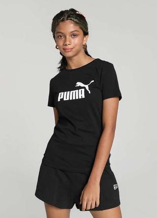Футболка майка puma оригинал бренд классная стильная модная черная с логотипом