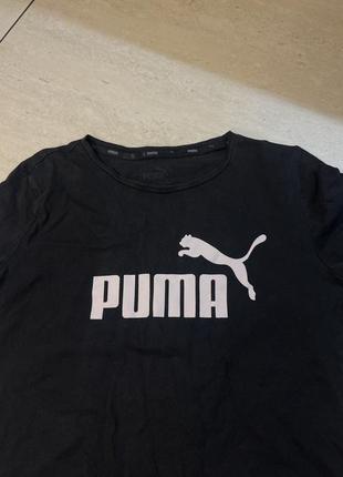 Футболка майка puma оригинал бренд классная стильная модная черная с логотипом3 фото