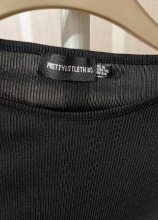 Лонгслив в рубчик с завязками plt