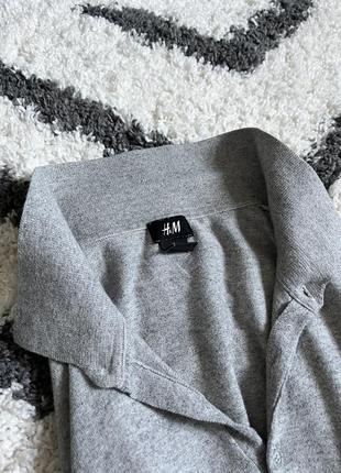 Стильная кофта поло h&amp;m long polo sweater7 фото