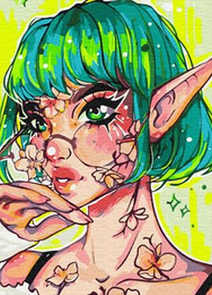 Картина по номерам современная эльфийка @nila_art_art bs53388