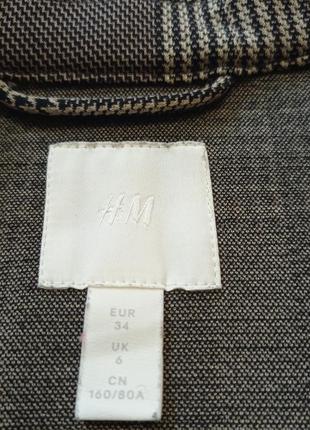 Жакет длинный в клетку h&m4 фото