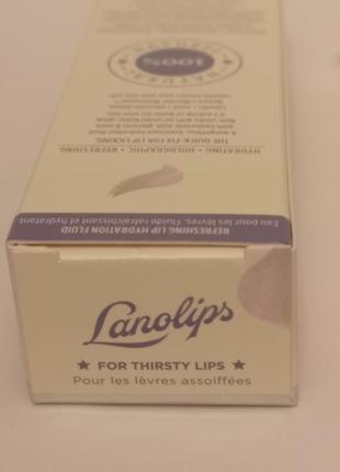 Lanolips lip water зволожувальна ланолінова сироватка для губ, 10 мл6 фото