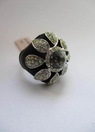 Sale ! кольцо с камнем и стразами, бижутерия, размер 18-18,55 фото