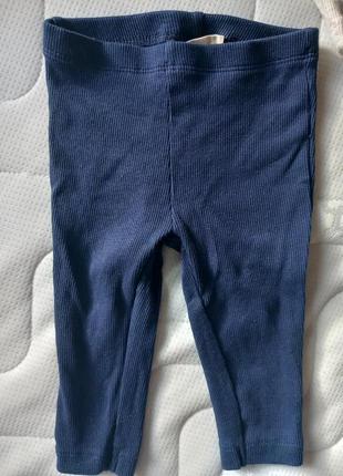 Набор хлопковых катоновых штанишек в рубчик 3 цвета2 фото