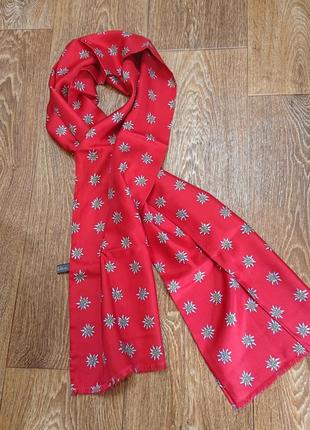 Christian fischbacher шелковый саржевый шарф цветочный принт эдельвейс