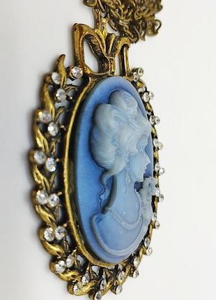 Кулон камея с цепочкой