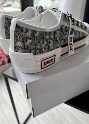 Кеды в стиле dior b23 low logo серый5 фото