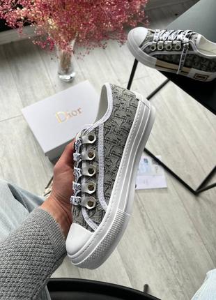 Кеды в стиле dior b23 low logo серый9 фото