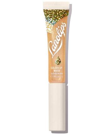 Lanolips golden lip water жидкий блеск для губ - золото 10 мл3 фото