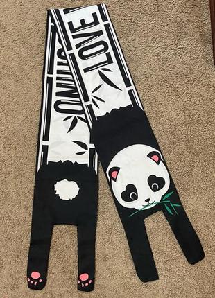 Хустка шарф love moschino панда 🐼 panda для сумки