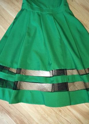 Шикарное зеленое платье миди, l4 фото
