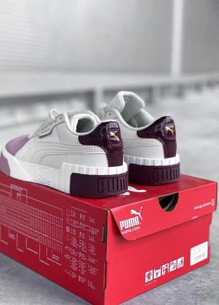 Шикарные женские кроссовки puma cali в белом цвете (36-40)4 фото