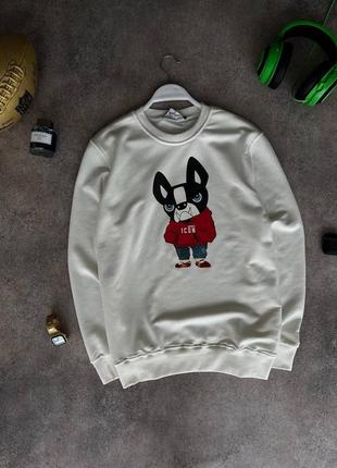 Білий світшот з принтом 😍🔥