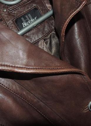 Потрясающая натуральная итальянская кожаная куртка  buxter leather8 фото