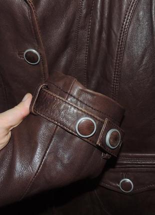 Потрясающая натуральная итальянская кожаная куртка  buxter leather3 фото