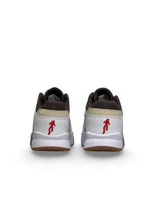 Мужские кожаные кроссовки в стиле nike air jordan x travis scott 🆕 найк джордан5 фото