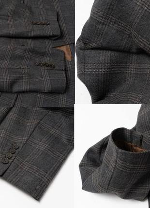 Baumler checked wool blazer&nbsp; мужской пиджак9 фото