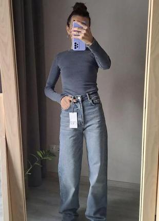 Джинси джинсы zara wide leg широкі s 362 фото