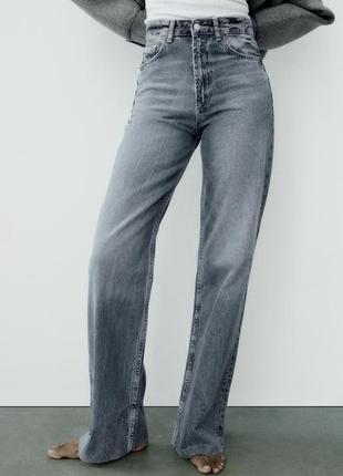Джинси джинсы zara wide leg широкі s 366 фото