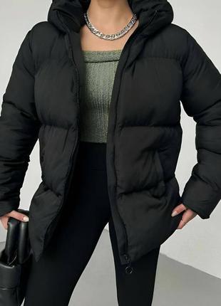 Нова жіноча дута куртка на весну/синтепон 250-3006 фото