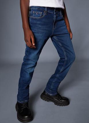 Tommy hilfiger джинсы мужские скинни зауженные подростковые 16 s 46 синие в обтяжку на худую ногу томми хилфигер levi's levis nudie jeans zara