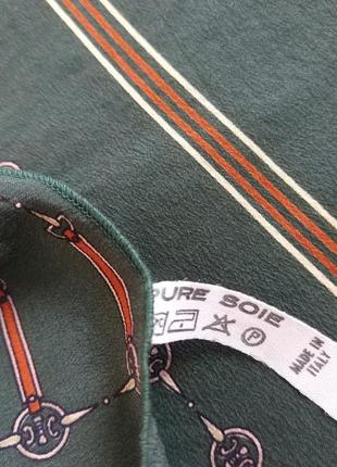 Фирменный стильный качественный винтажный шарф из шелка3 фото