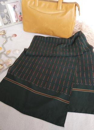 Фирменный стильный качественный винтажный шарф из шелка4 фото