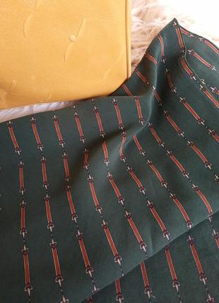 Фирменный стильный качественный винтажный шарф из шелка5 фото