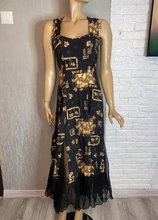 Винтажное индийское платье винтаж mode, s
