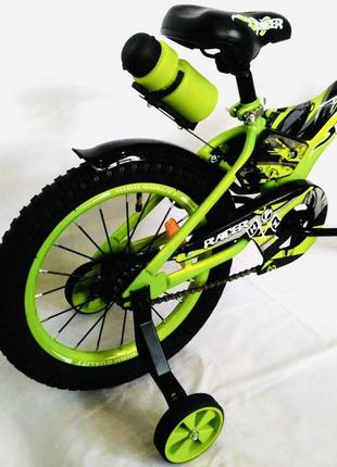 Велосипед дитячий racer-boy 16"  зелений з 3 до 6 років3 фото