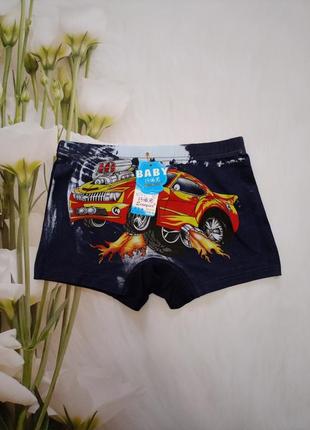 Хлопковые трусы боксеры, размер на 5-6 лет.