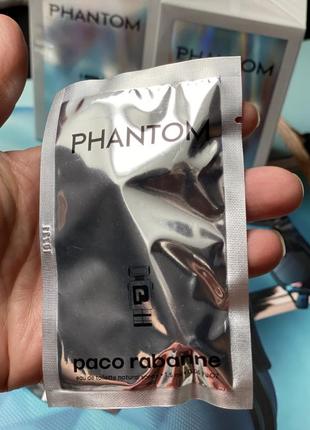 Paco rabanne phantom eau de toilette 1.5 ml  (оригінал)2 фото