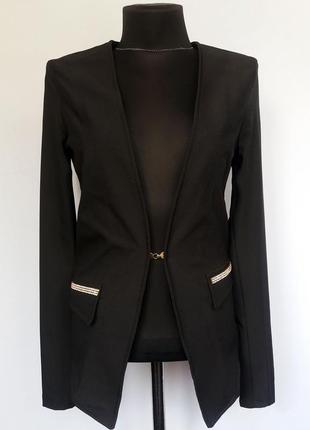 Суперцена. стильный черный пиджак. новый, р-ры 42-48