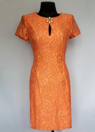 Суперцена. стильное платье, гипюр. турция. новое, р-ры 42-44