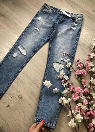 Женские рваные джинсы, летние джинсы,1 фото