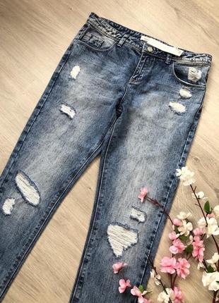 Женские рваные джинсы, летние джинсы,4 фото